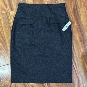 Worthington black A Line skirt, size 8, NWT.